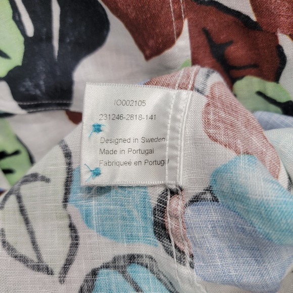 STENSTROMS WOMEN FLORAL LINEN BUTTON SHIRT, SIZE 34 - Picture 7 of 10